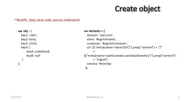 Writing Clean Javascript Code