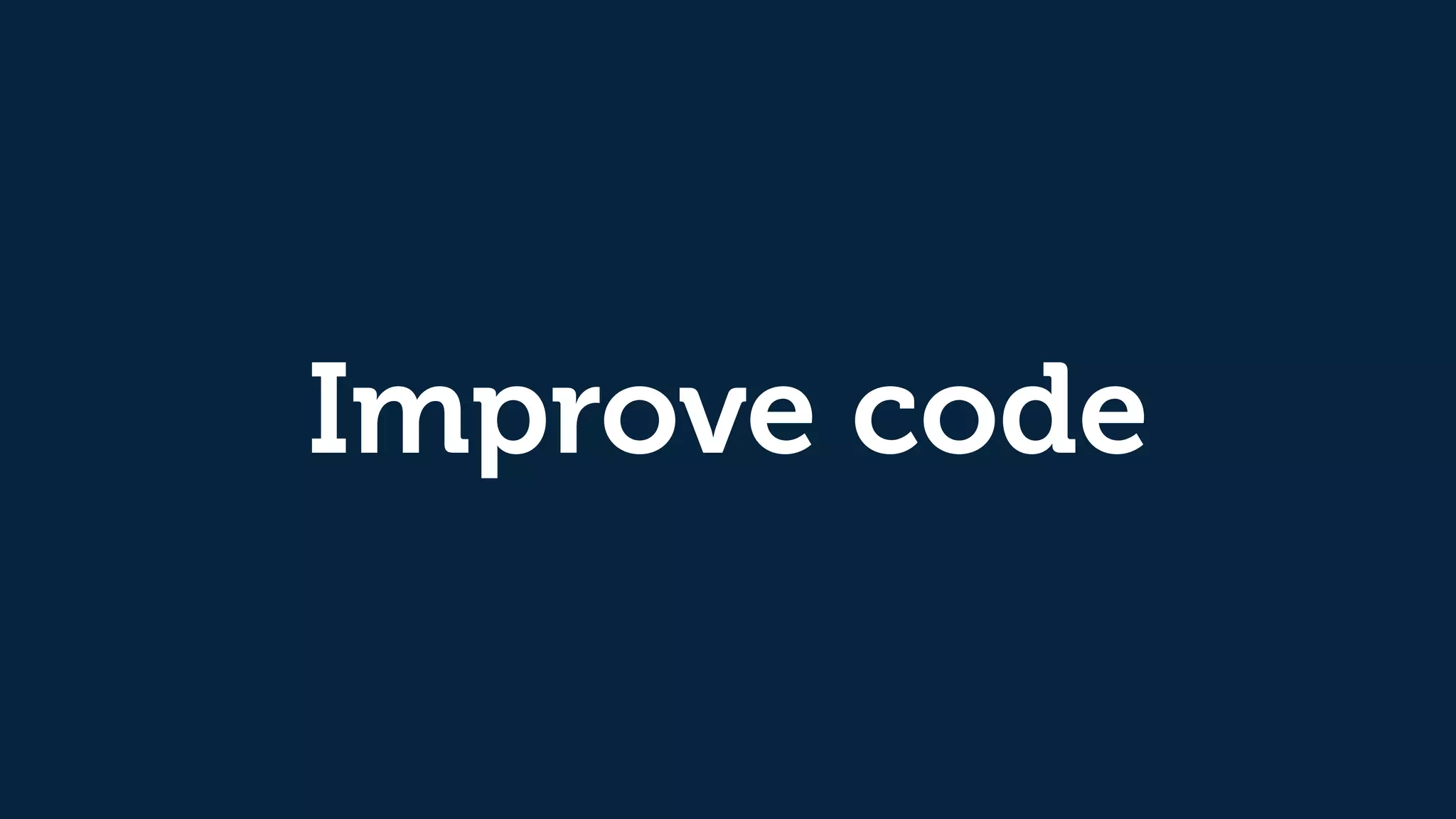 Improve code
 