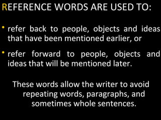 Writing cohesion | PPT