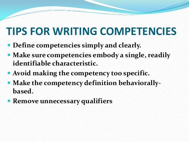 research writing competence