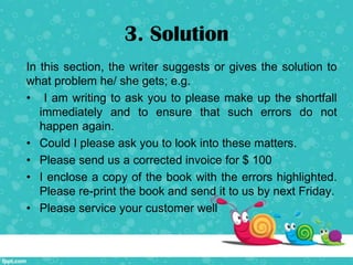 Writing Complaint Letter | PPTX