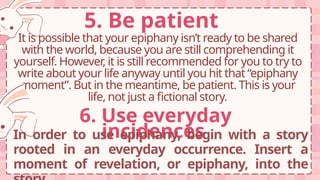 WRITING CREATIVE NONFICTION EPIPHANY.pptx