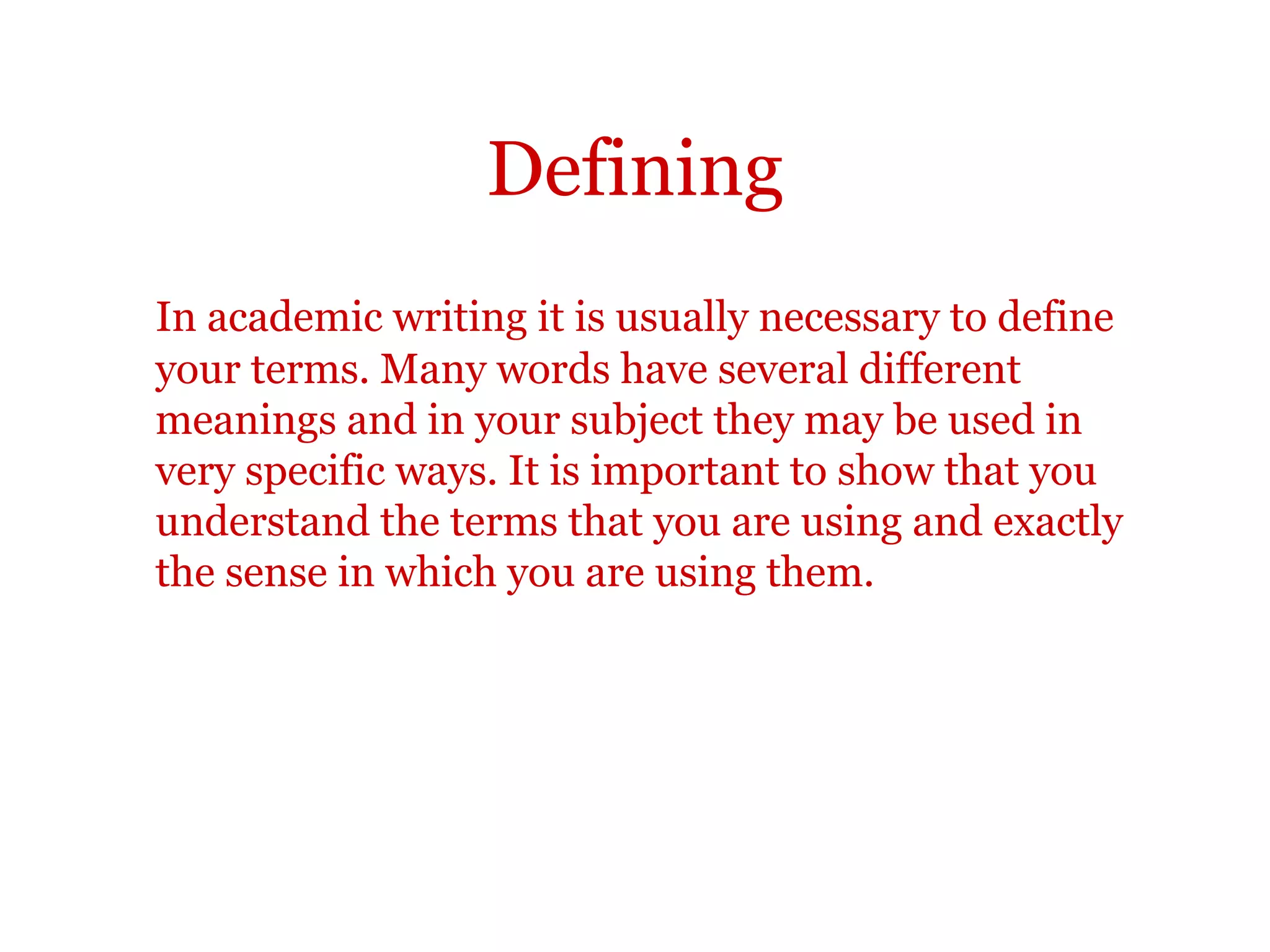 Introduction
Again, for everything you needed to do to be able to answer the
before-mentioned essay question, you used one of these text
types.
•Descriptions
•Reports
•Explanations
•Arguments
 