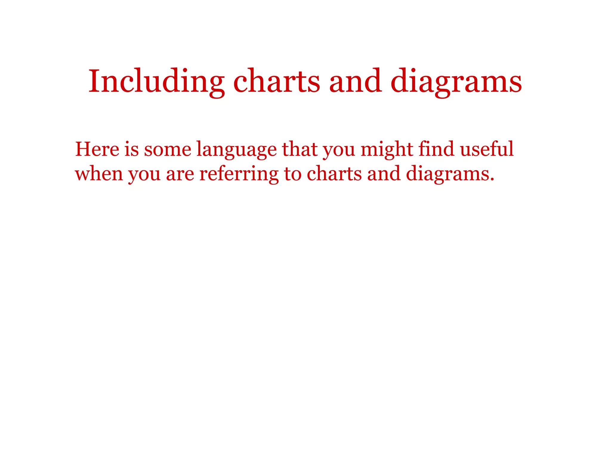 Classifying/categorizing
The table below show some of the most common language that you can use in
text which have classification as their purpose.
You can then follow this sentence with a description of the different groups.
There are
two
types
kinds
classes
categories
sorts
varieties
of assets
:current and non-current.
. These are current and non-current.
The are current and non-current.
 