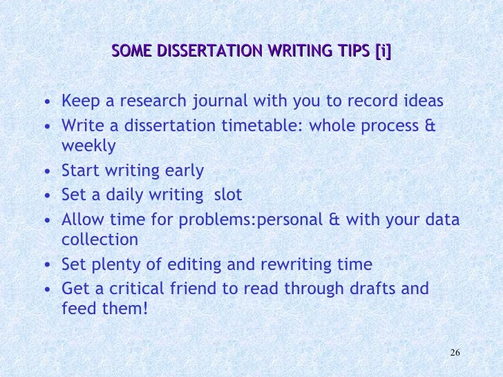 How to start a dissertation