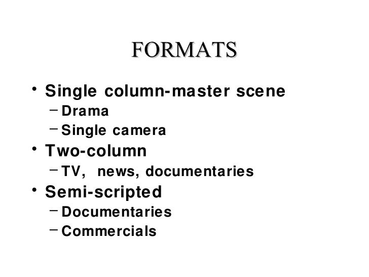 writing documentaries