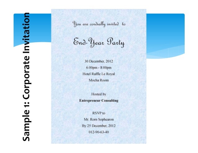 writing e invitations
