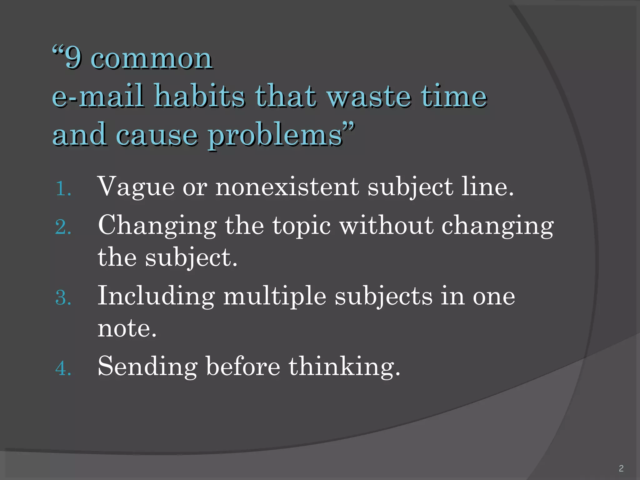 Writing effective emails | PPT