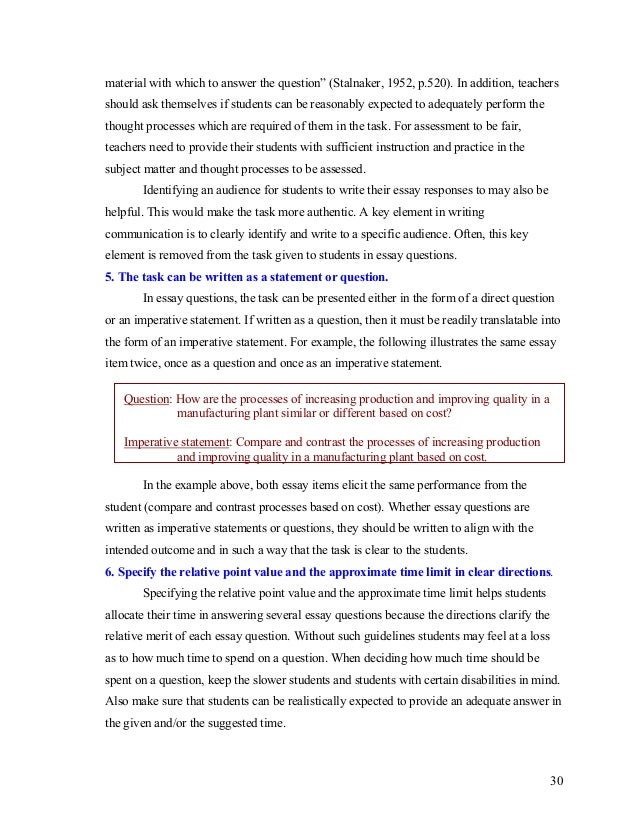 Effective essay questions image