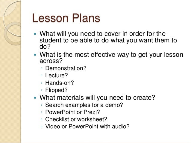 Writing effective learning objectives