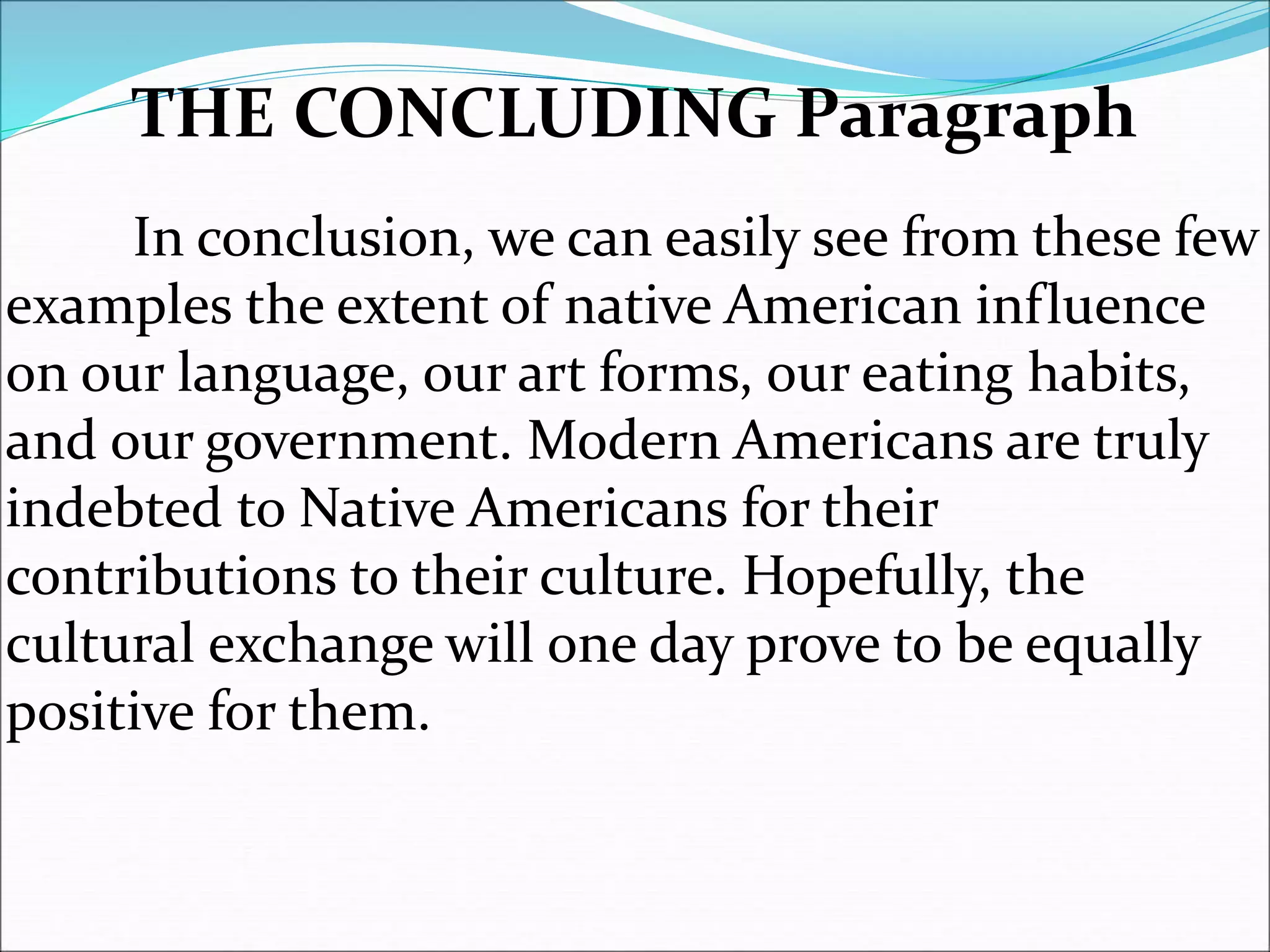 native american essay