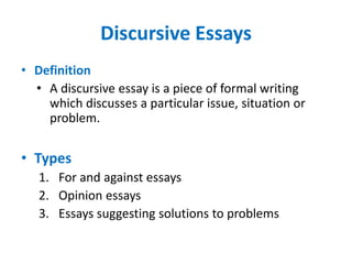 Writing essays | PPTX