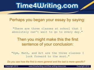 Conclusion Math Sentances Writing essays conclusion | PPTX