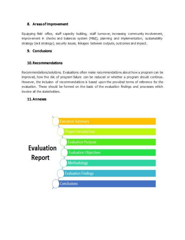 Writing an evaluation report