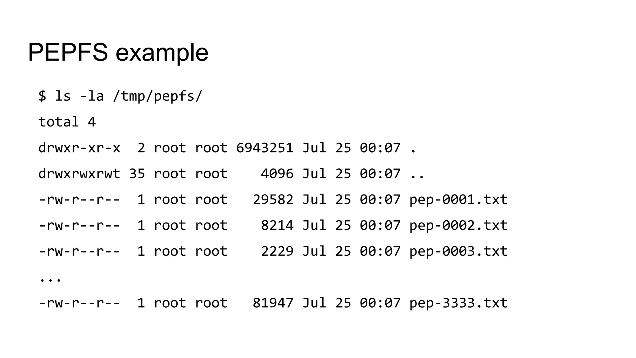 Writing file system in CPython | PPT