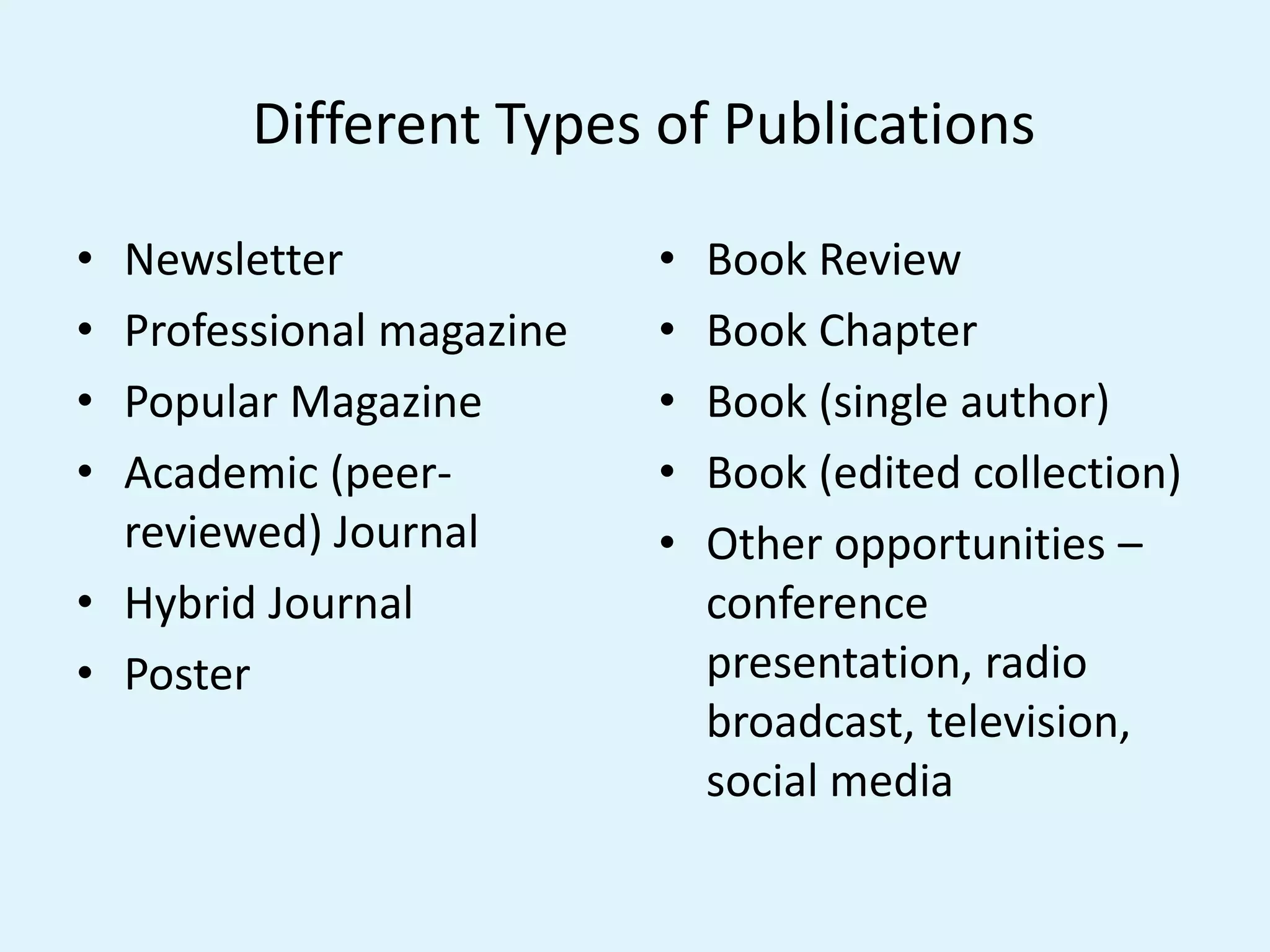 Writing for academic publishing in Nursing | PPTX