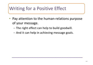 Writing For A Positive Effect