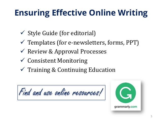 Writing online media
