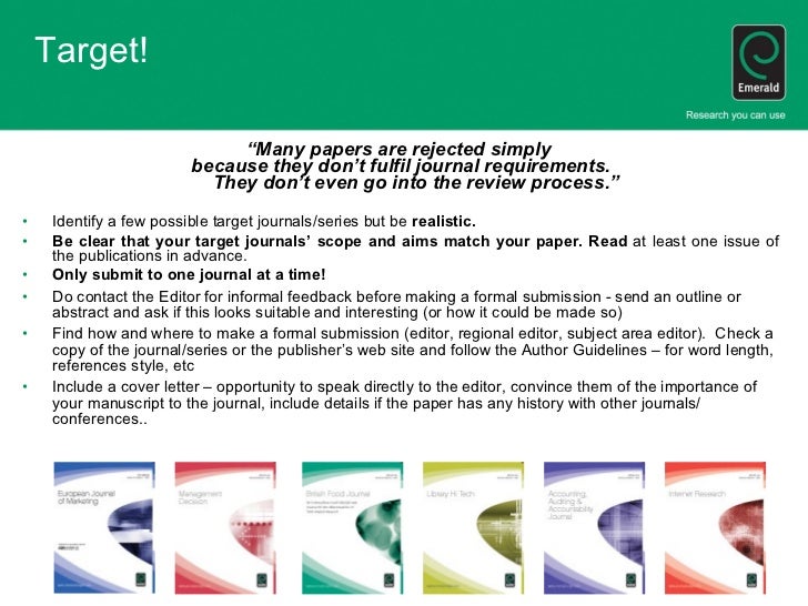 Writing for emerald journals