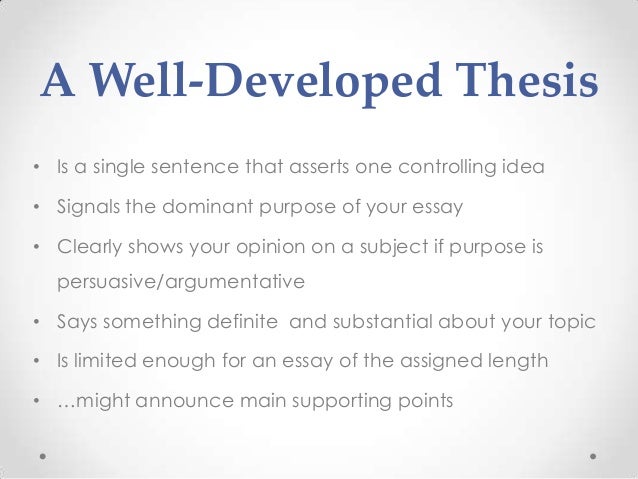 history paper thesis statement examples