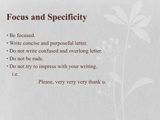 Writing Formal Letter