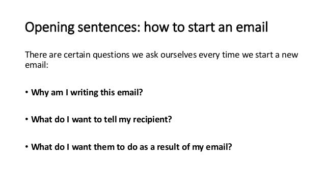how to start a formal email how to start a formal email