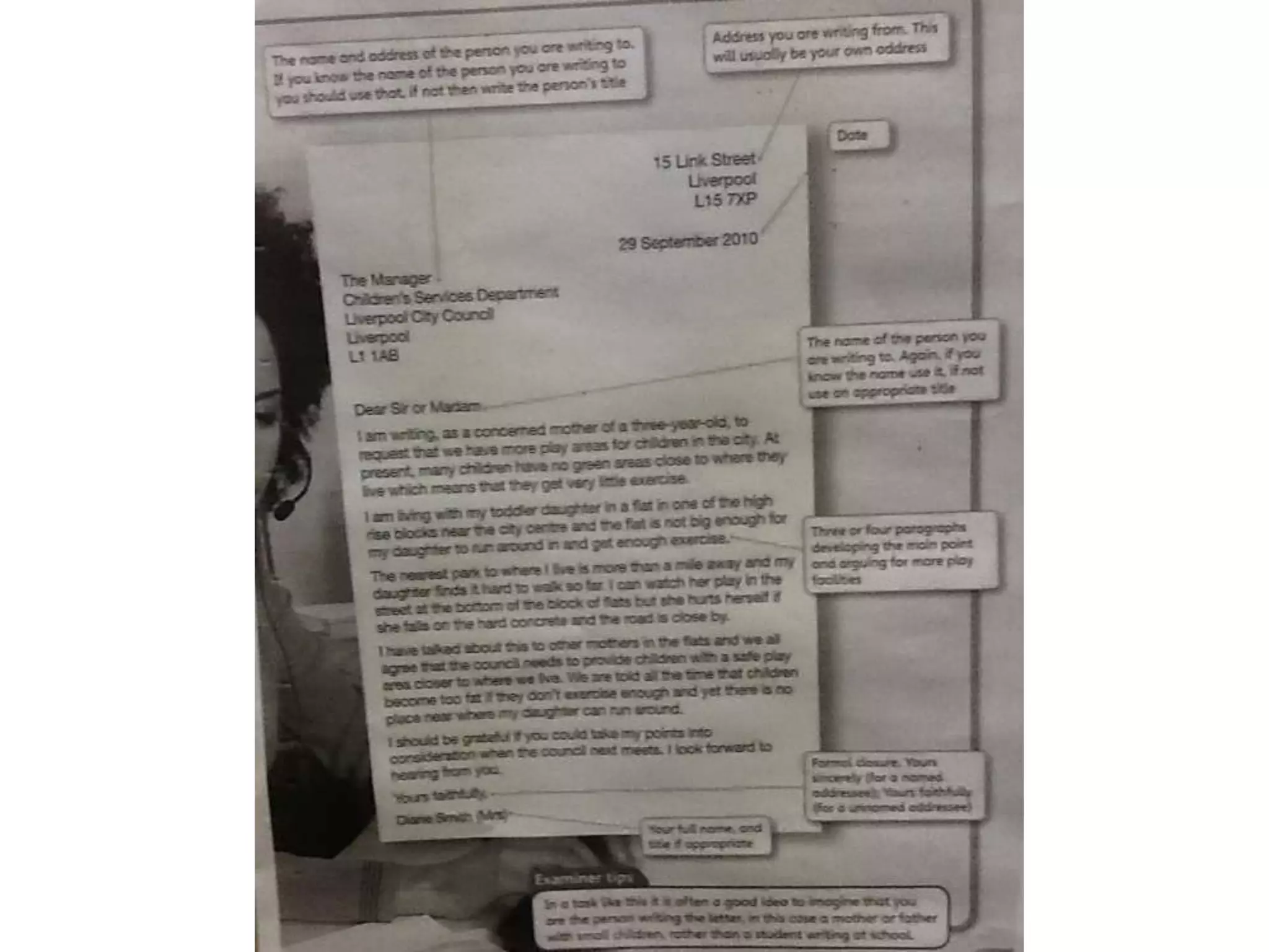 GCSE WJEC English witing exam formats