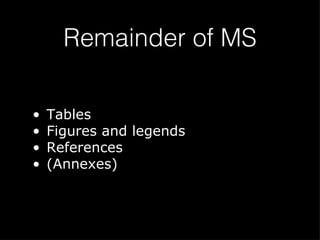 Remainder of MS Tables Figures and legends References (Annexes) 