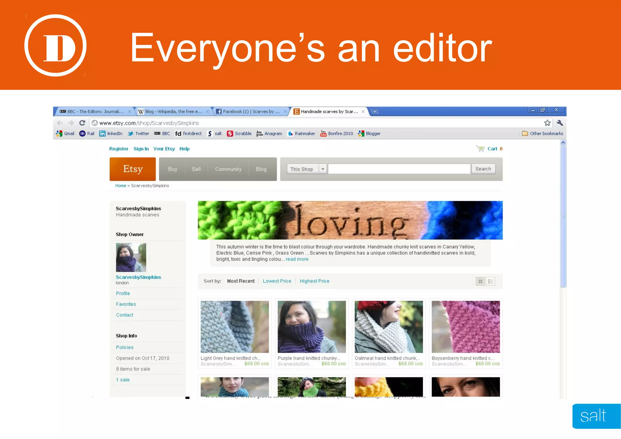 Everyone’s an editorD
 