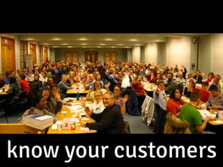 know your customers
 
