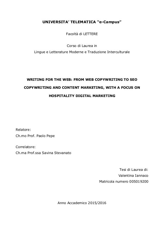 Writing For The Web From Web Copywriting To Seo Copywriting And Conte