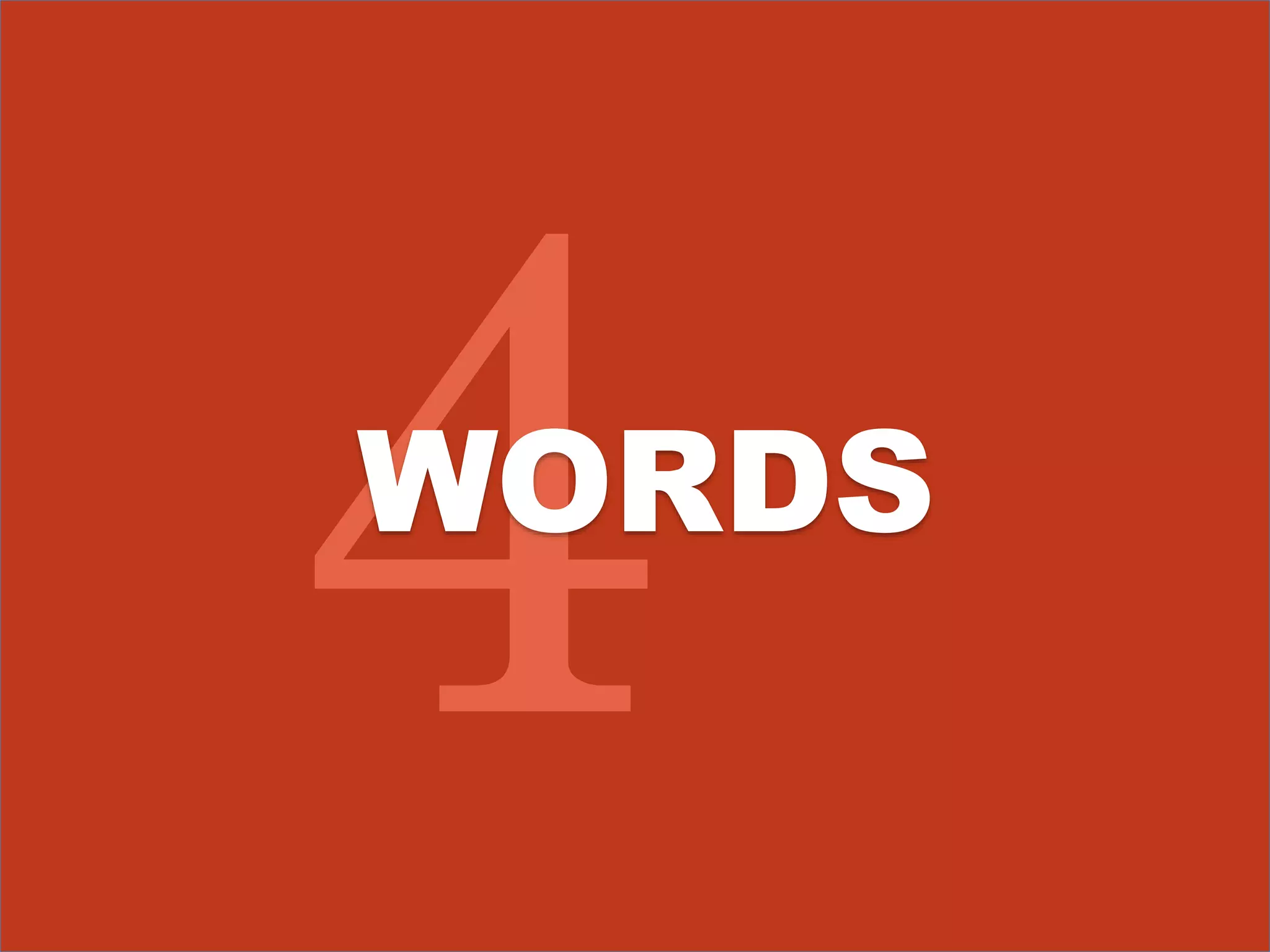 WORDS 
 