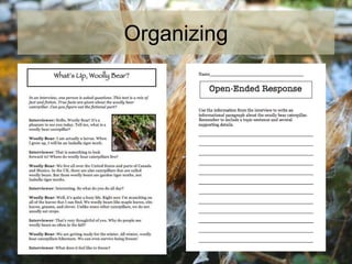 Organizing
 