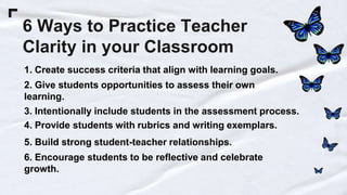 Lesson Clarity Examples Writing Fundamentals for Educators..pptx