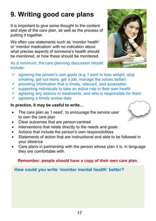 Writing good care_plans_oxleas | PDF