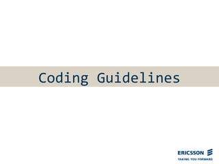 Coding Guidelines
 