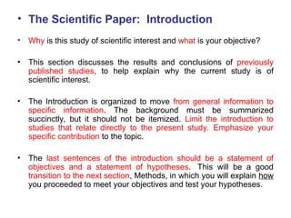 Scientific Paper Objective Comprehensive Guide to Writing Effective Scientific Papers | PPT