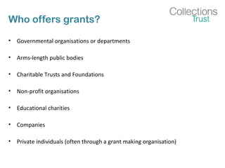 Writing effective grant proposals for Collections projects