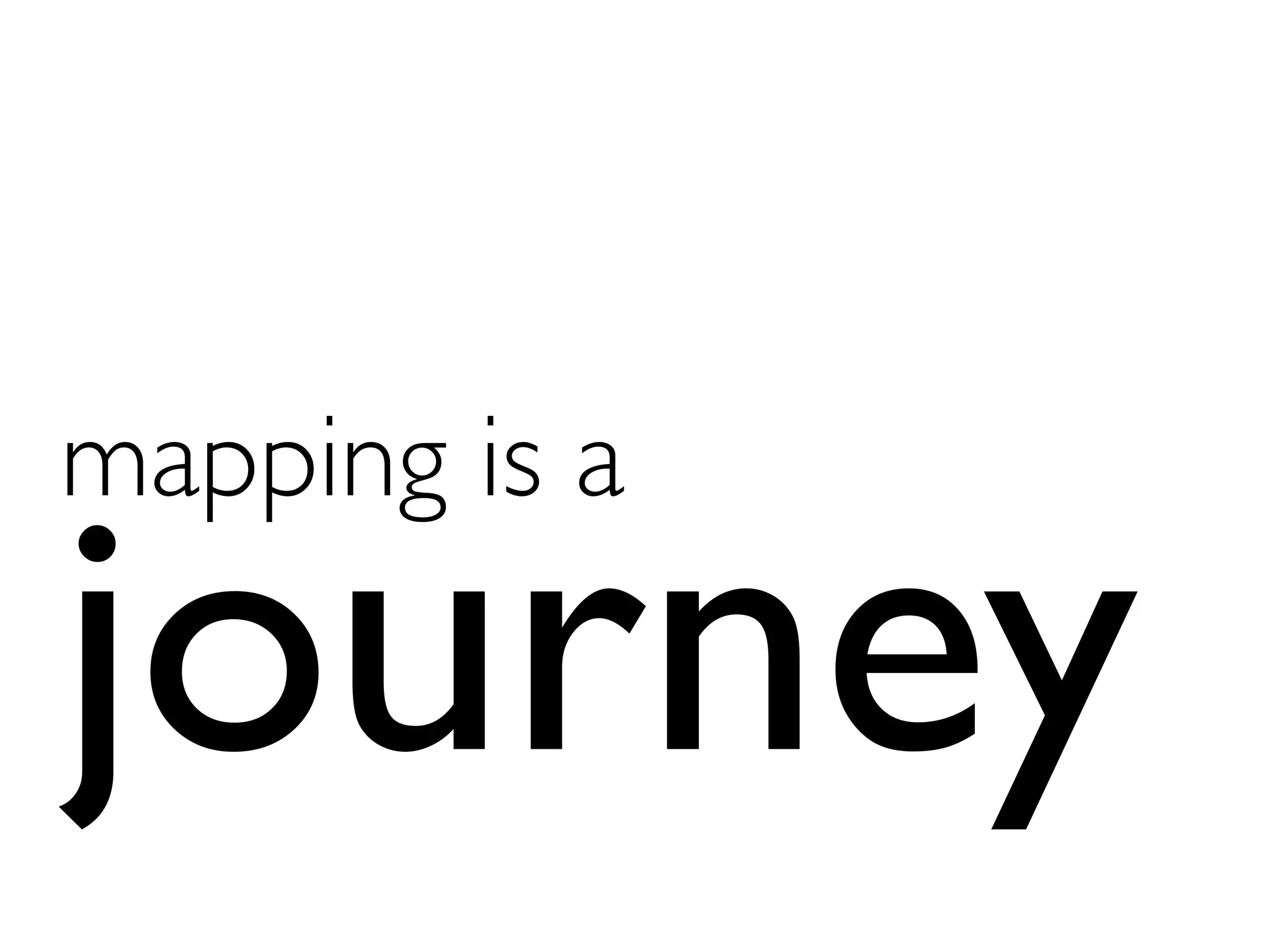 journey
mapping is a	

 