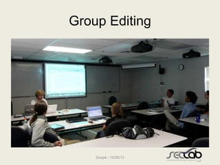 Writing Groups in Computer Science Research Labs