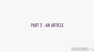 PART 2 - AN ARTICLE
 