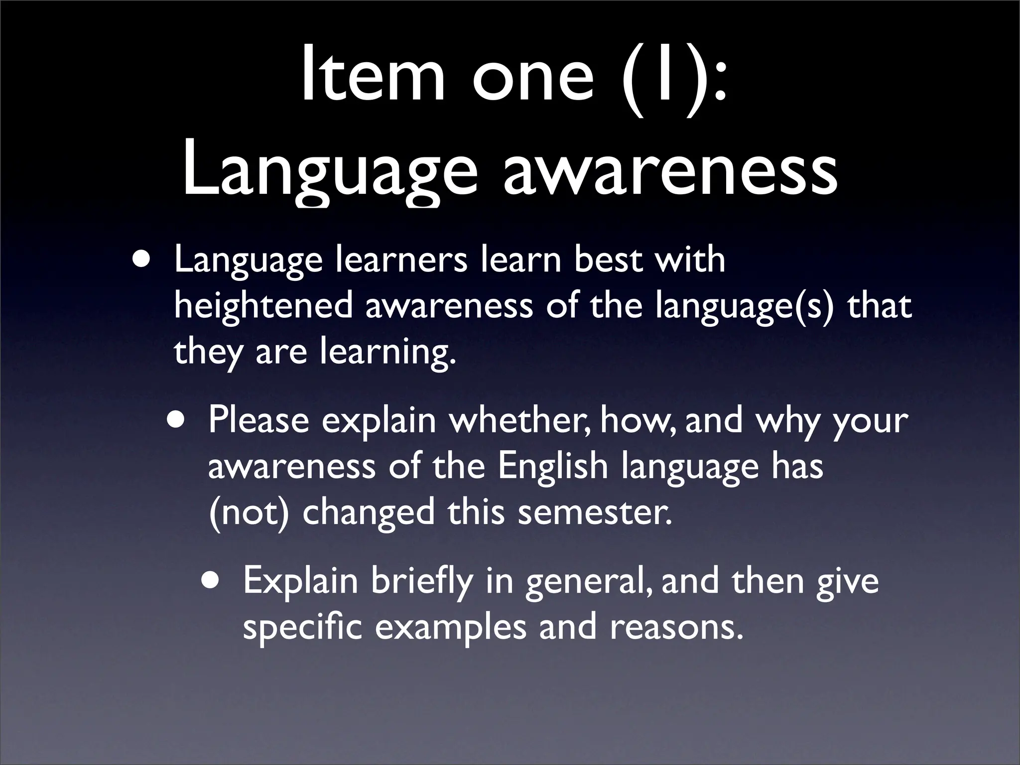 Writing III, 2007.07, §§ 1a & 1c