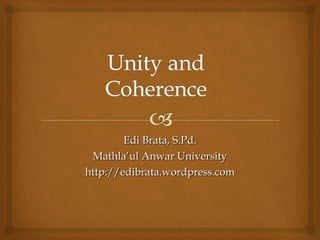 Edi Brata, S.Pd. Mathla’ul Anwar University http://edibrata.wordpress.com 
