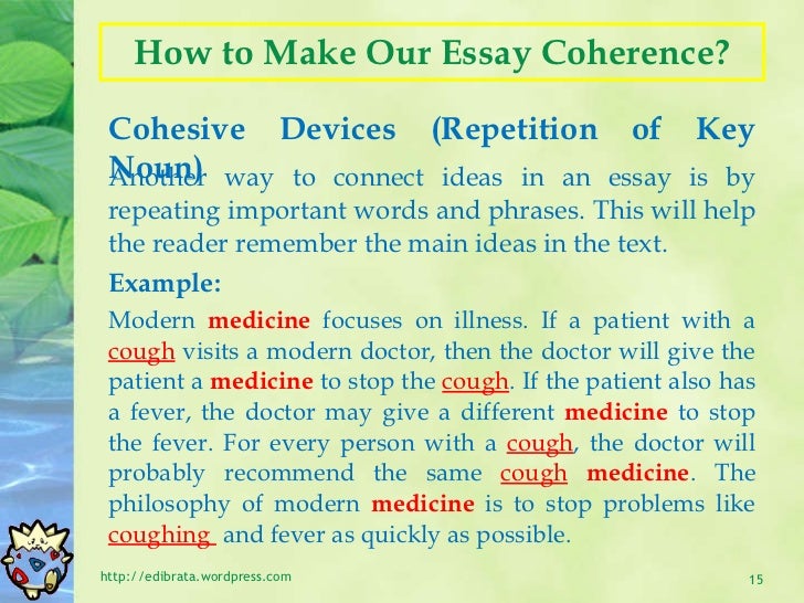 coherence examples rhetoric
