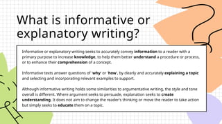 Writing Informative Or Explanatory Texts Presentation - Copy.pptx