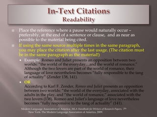 Writing in MLA Style | PPT