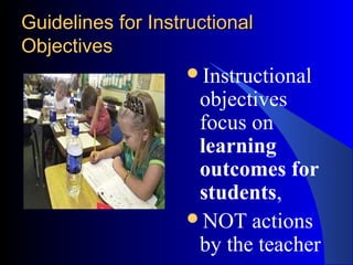 Writing instructional goals and objectives | PPT