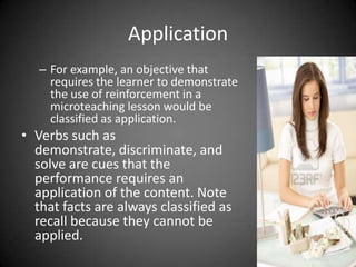 Concept: Concepts are categories we use for
simplifying the world.
 It is much easier to refer to two-wheeled,
self-propelled vehicles as bicycles than to
remember the brand name of every bike.
 Examples of concepts are circle, car, box,
woman, mirror , and tree.
 We can identify several different models of
automobiles, but we classify each as a car, just
as we group maple, oak, and pine trees in the
category of tree.
 