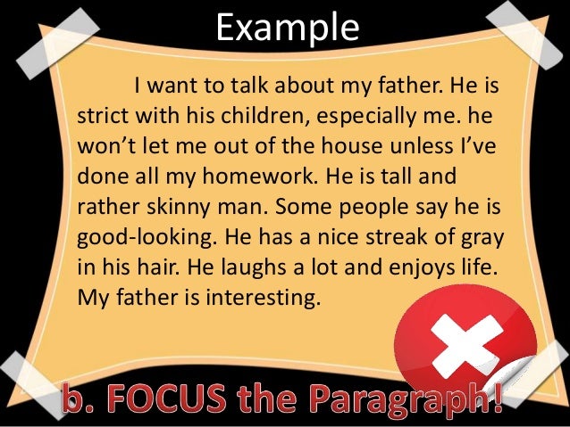 my father paragraph