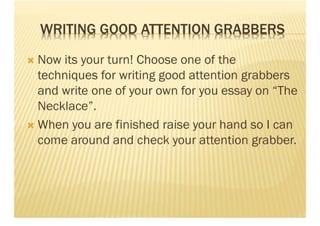 Writing Introductory Paragraphs
